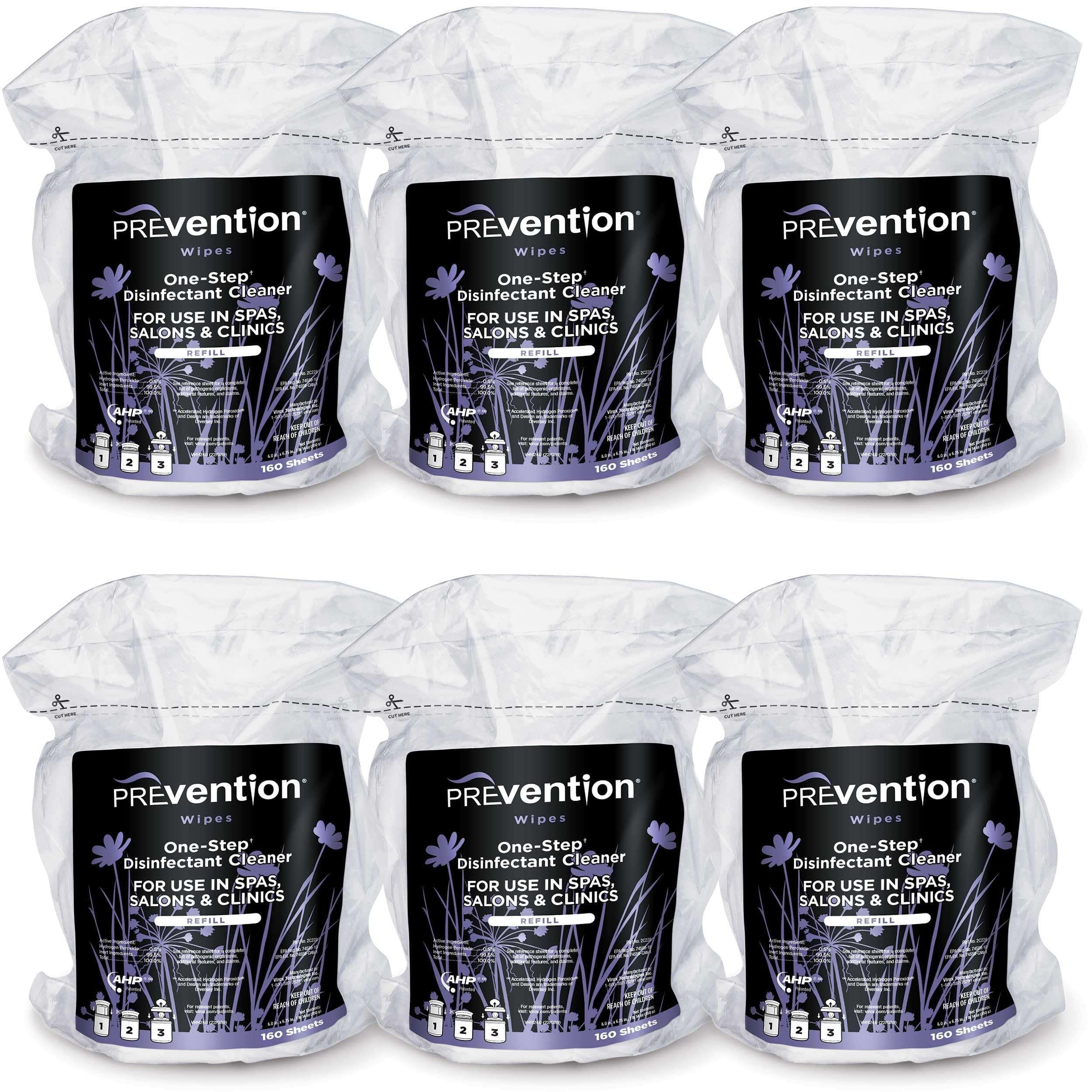 Prevention All Purpose Disinfecting Wipes – Cleaning Wipes Canister, Bulk Cleaner Towelettes for Salons, Spas, Clinics, Studios – Hospital Grade