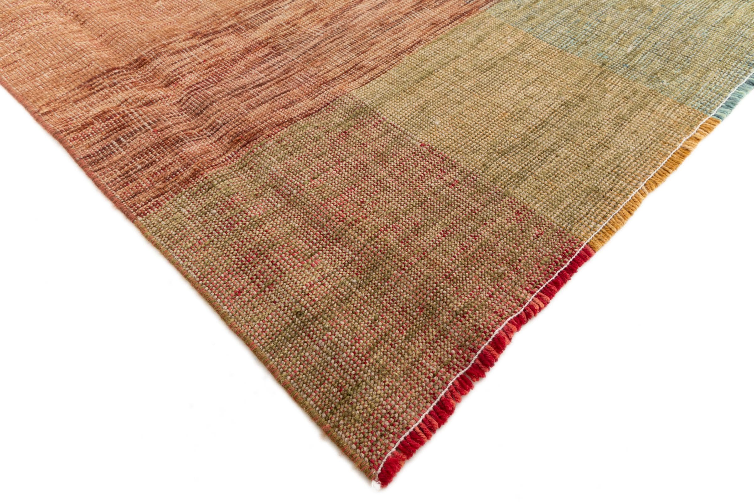 Kilim Afghan Edition 194x298 Tessuto a mano Moderno Tappeto orientale Tappeto di design Tappeto In lana