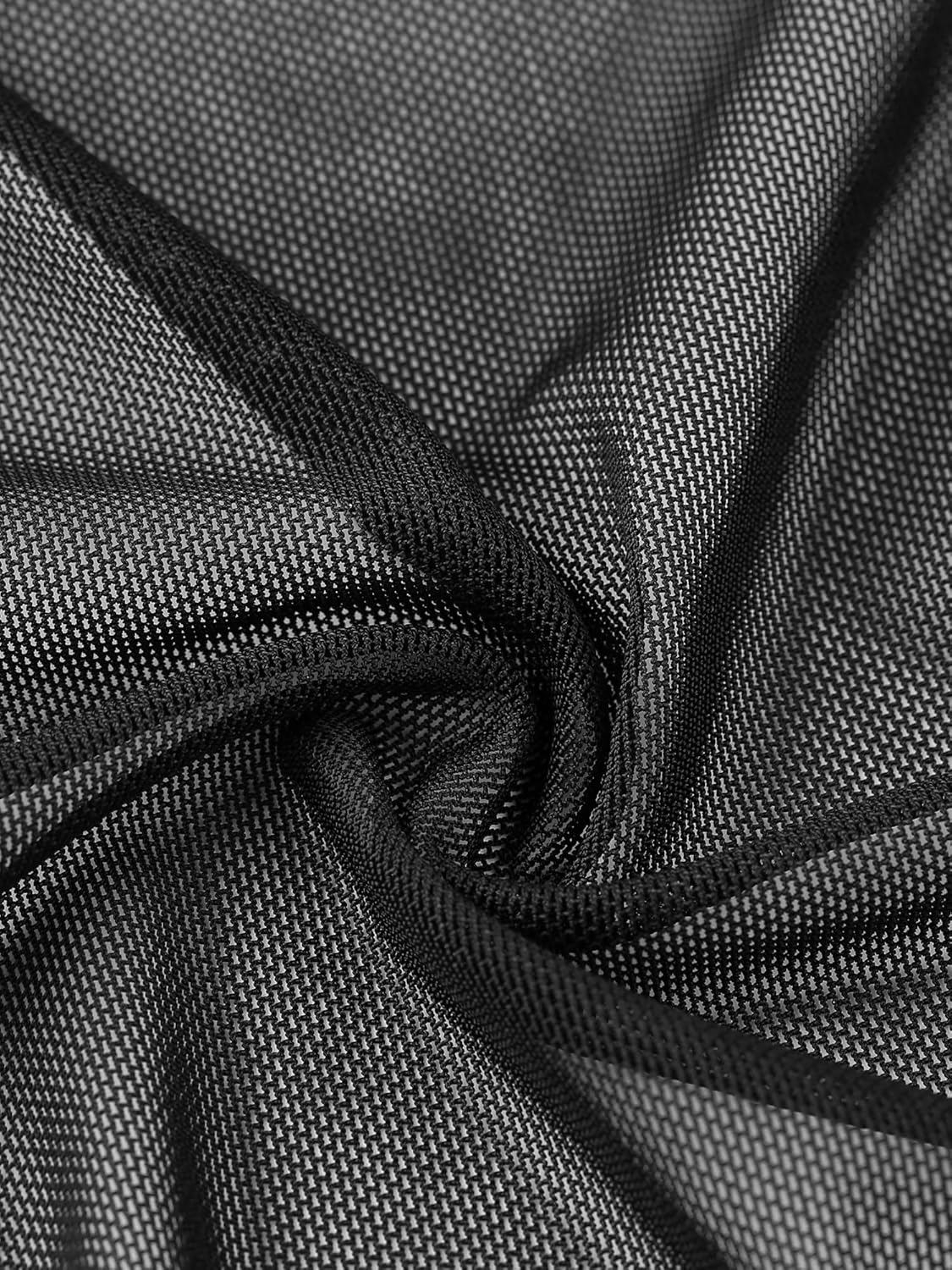 Allegra K Casual Short Sleeve Mesh Sheer Shrug for Women's Open Front Cropped Cardigan Bolero - Image 5