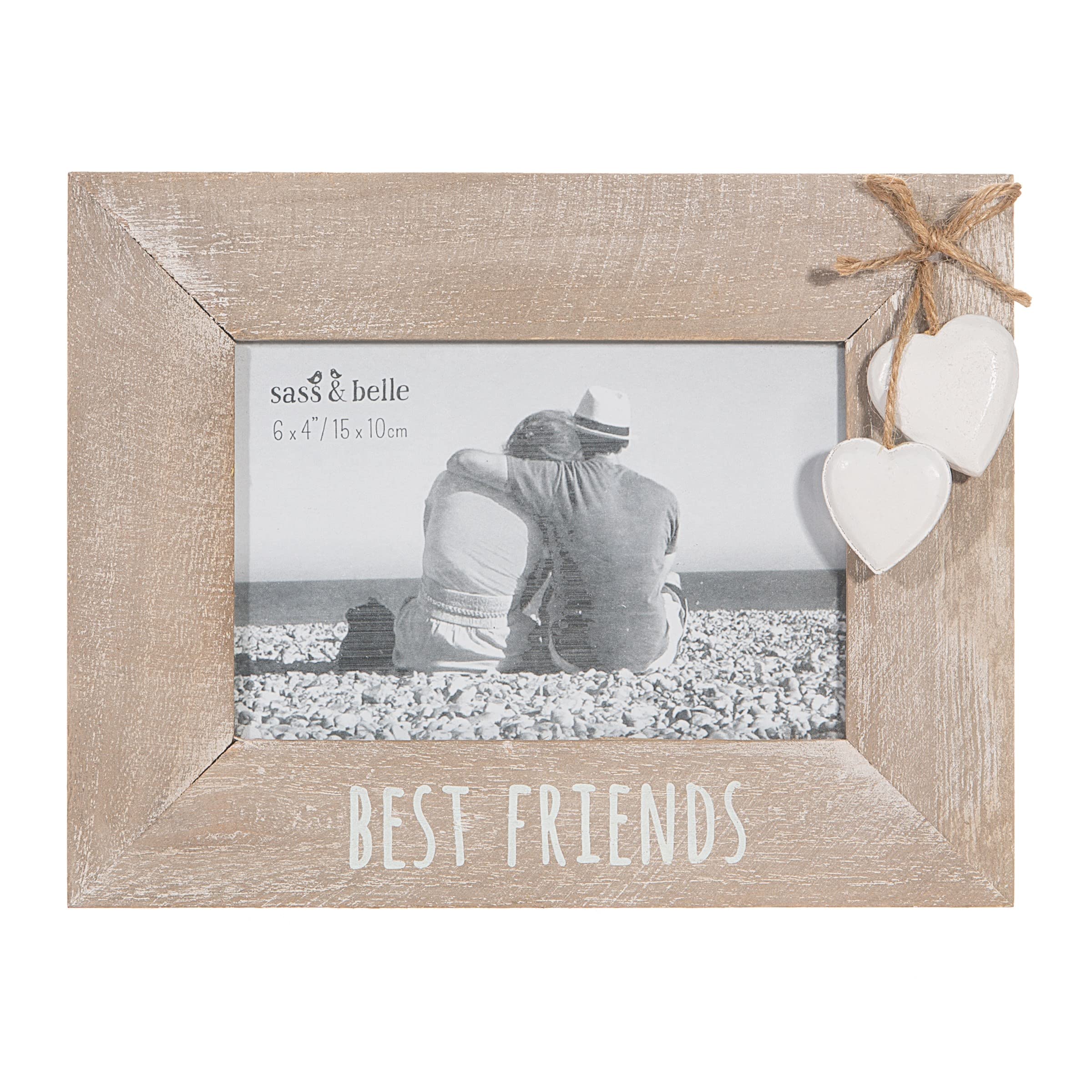 Sass & Belle Brown Best Friends Heart Frame
