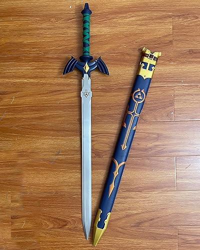 Miniatura 3 de Legend of Zelda Link Master - Espada réplica de metal de 43 pulgadas, adecuada para la colección de amantes del cosplay, no afilada