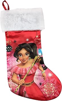 D Elena of Avalor Christmas Stocking - Red - 18 inches - Modern - Children - Families with Children, Christmas Lovers
