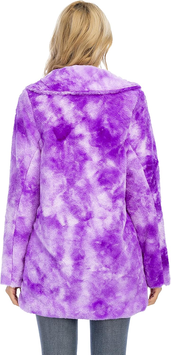 purple fuzzy coat