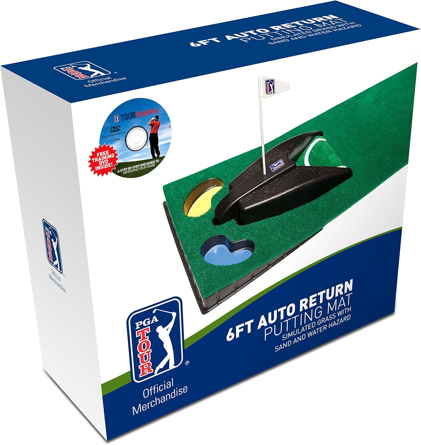 PGA Tour 6ft (1.8m) Automatic Ball Return Putting Mat
