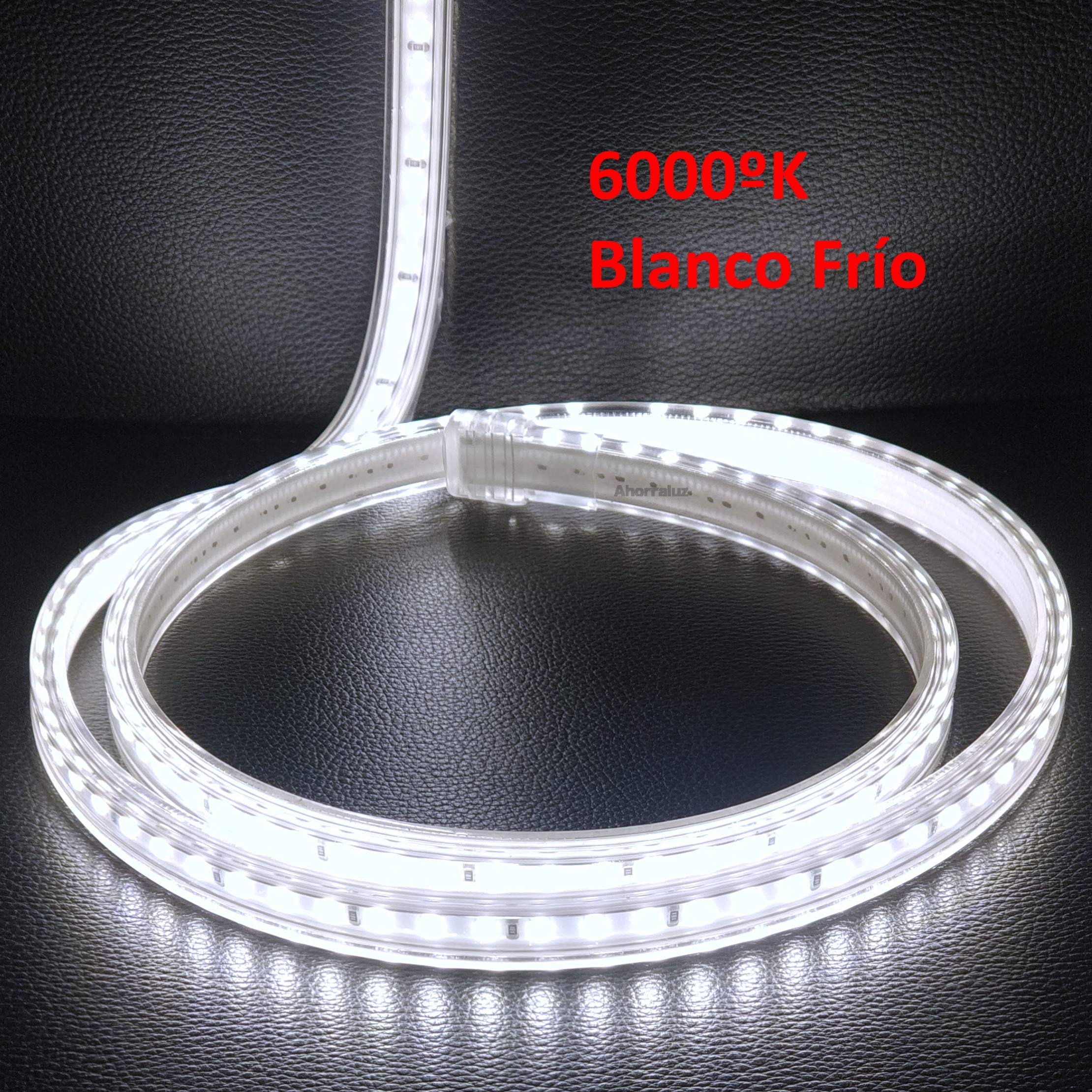 Tira Led de 220v 2835 120 Led/m ALTA LUMINOSIDAD, con INTERRUPTOR. IMPERMEABLE Blanco Frío/Neutro/Cálido Waterproof IP67 strip (Blanco Neutro, 2M) — view 8