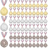 Kigeli 63 Pieces Gold Silver Bronze Award Medals, Metal Winner Award Medals with Neck Ribbon, 1st 2nd 3rd Prize Medals for Kids, Adults, Competitions, Sports, Spelling Bees, 2 Inches