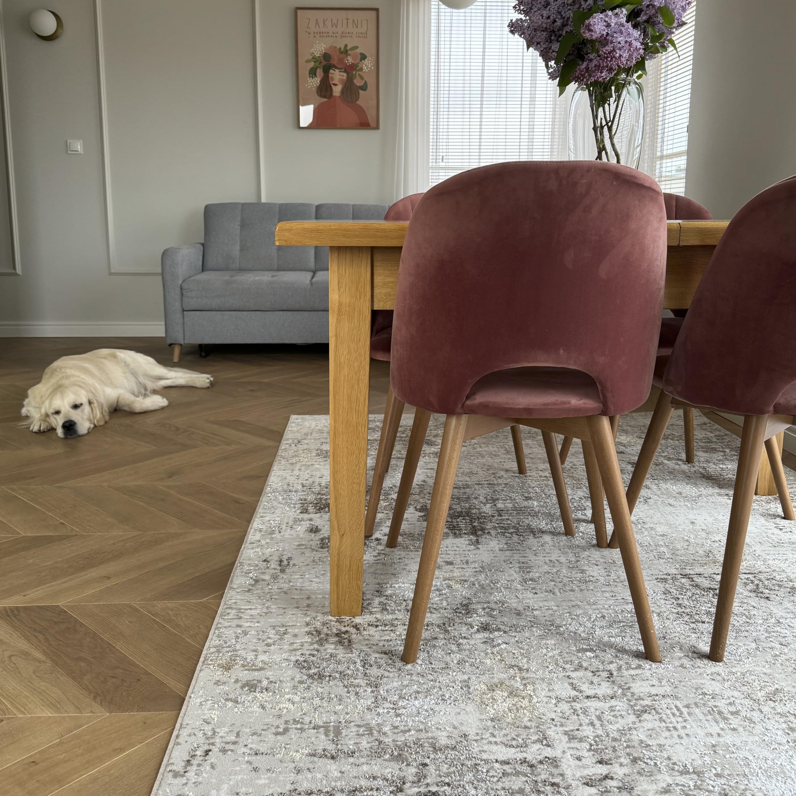 Mazovia Tappeti Moderno Abstracto Tappeti - Tappeto per Soggiorno, Camera da Letto, Sala da Pranzo, Ufficio - Pile Corto - Certificato OEKO-TEX - Morbido Tappeti - Beige Marrone - 180 x 250 cm