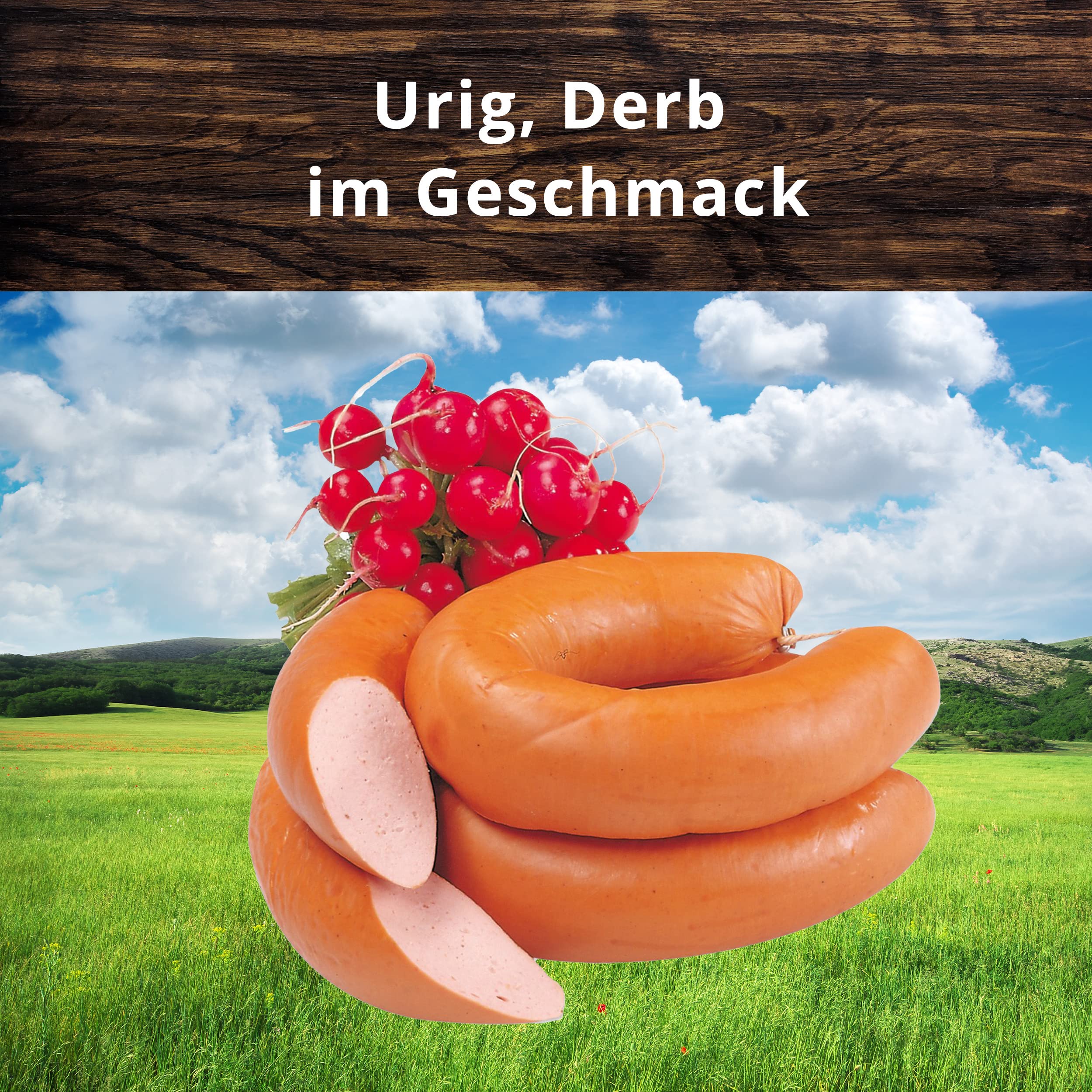 Fleischwurst 500g – Landmetzgerei Schiessl | Hausmacher Wurstpaket glutenfrei & laktosefrei | Spitzenqualität aus eigener Schlachtung als Geschenkset, Lyoner aus Rindfleisch und Schweinespeck