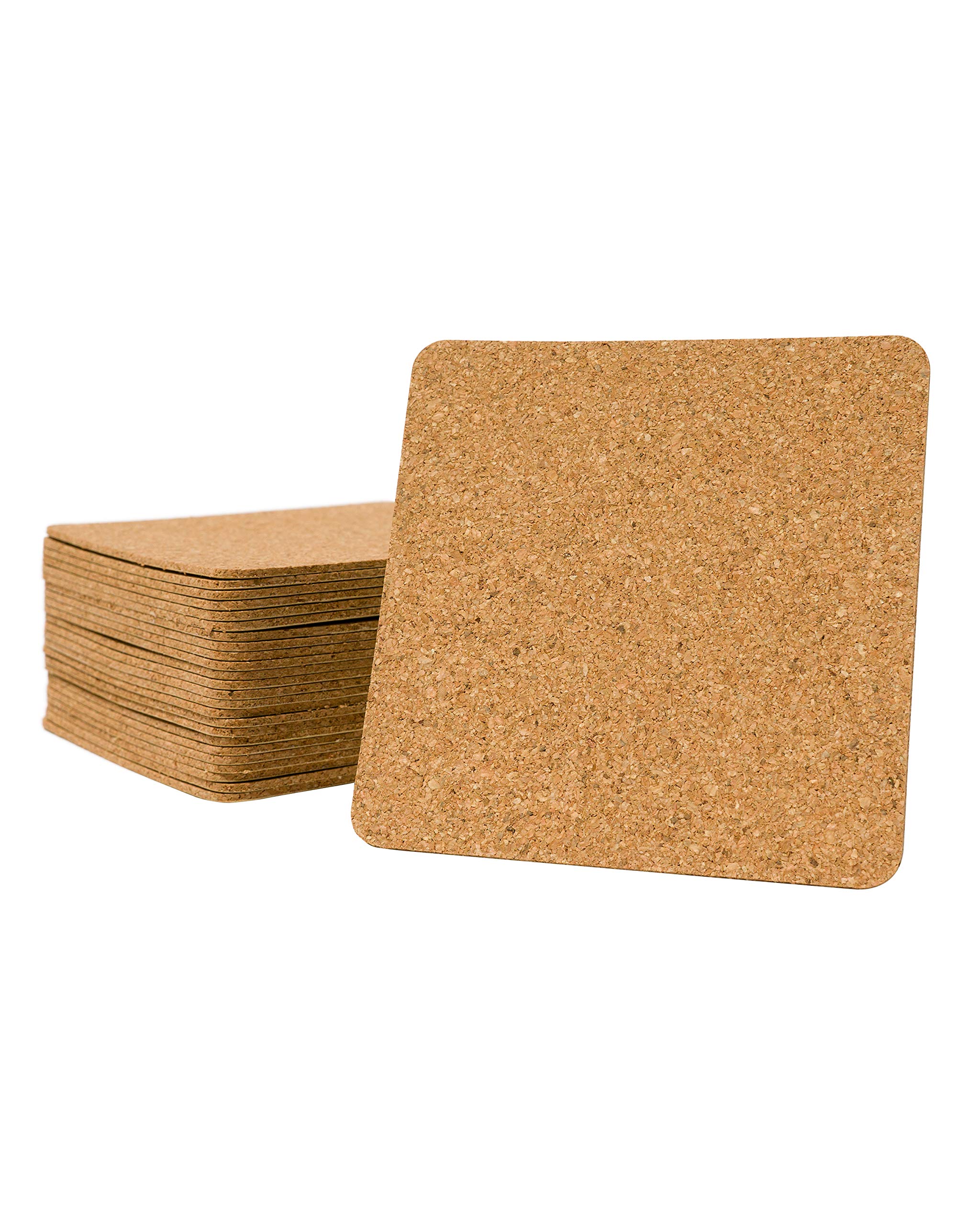 500 Pack of 3.75" x 3.75" Self Adhesive Cork Squares