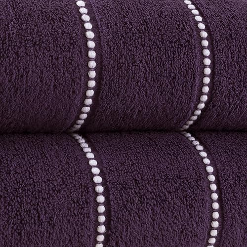 Miniatura 10 de Set- 2piezas toalla de baño de algodón de lujo juego de sábanas hecho de 100% zero twist algodón, suave y absorbente de secado rápido por bedford