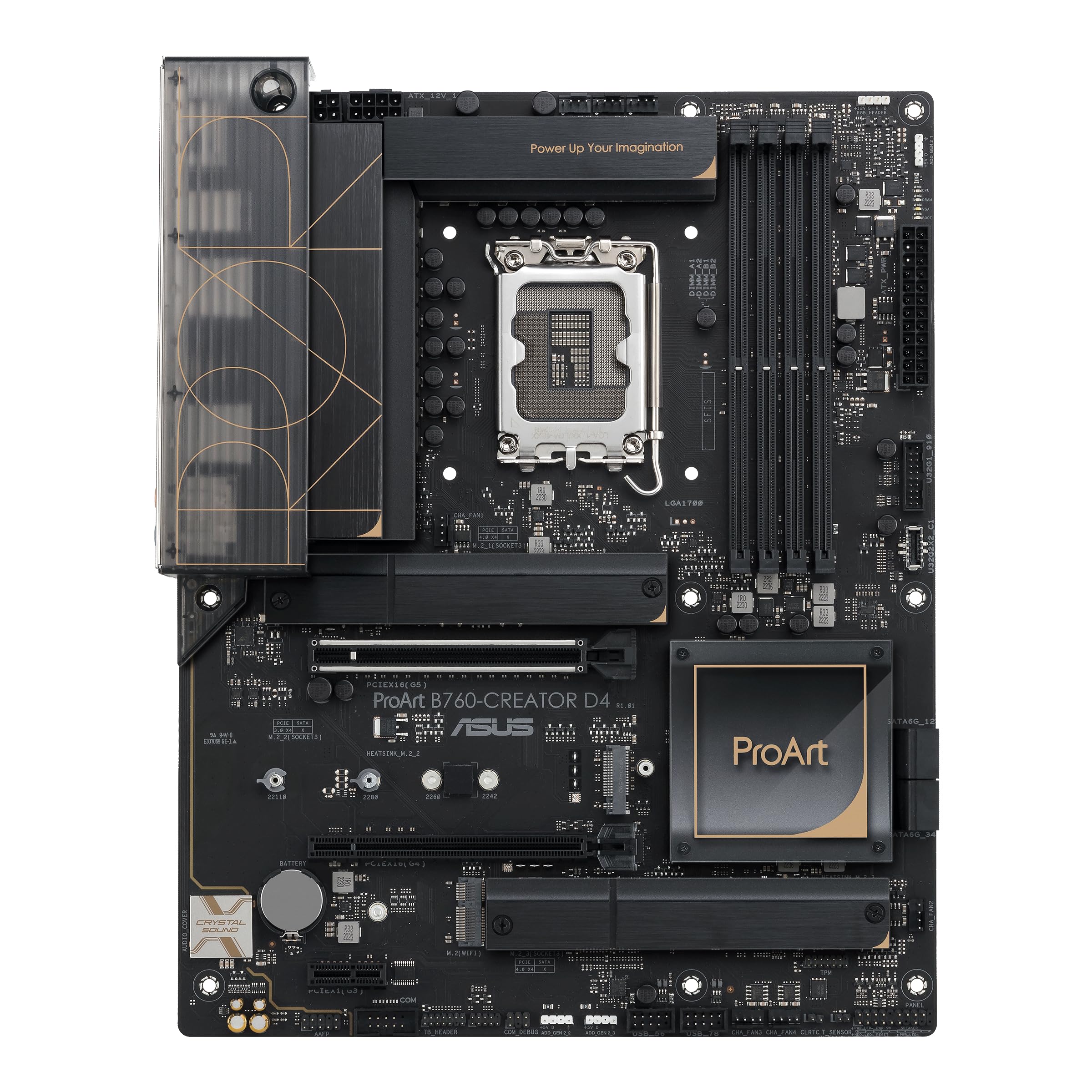 ASUS ProArt B660-CREATOR D4 Mainboard Sockel Intel LGA 1700 (Intel B660, ATX, DDR4 Speicher, PCIe 5.0, 2X M.2, USB-C DisplayPort)