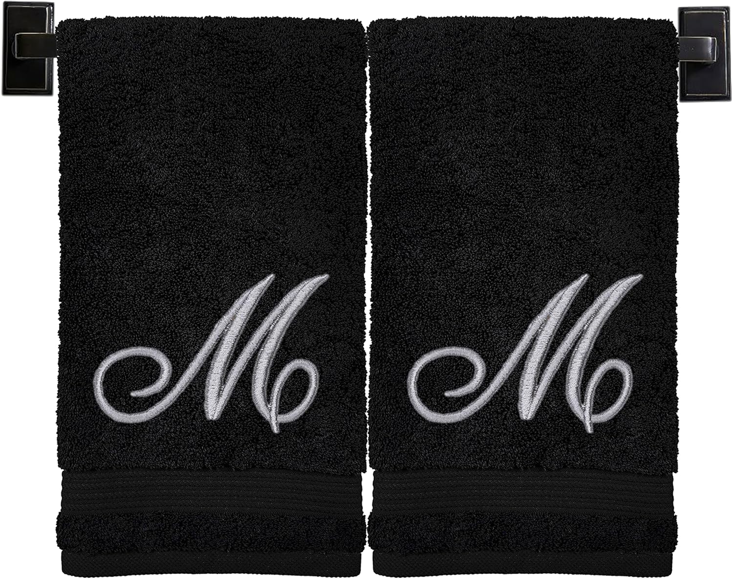 Monogrammed Hand Towels Set of 2 Genuine Turkish Hand