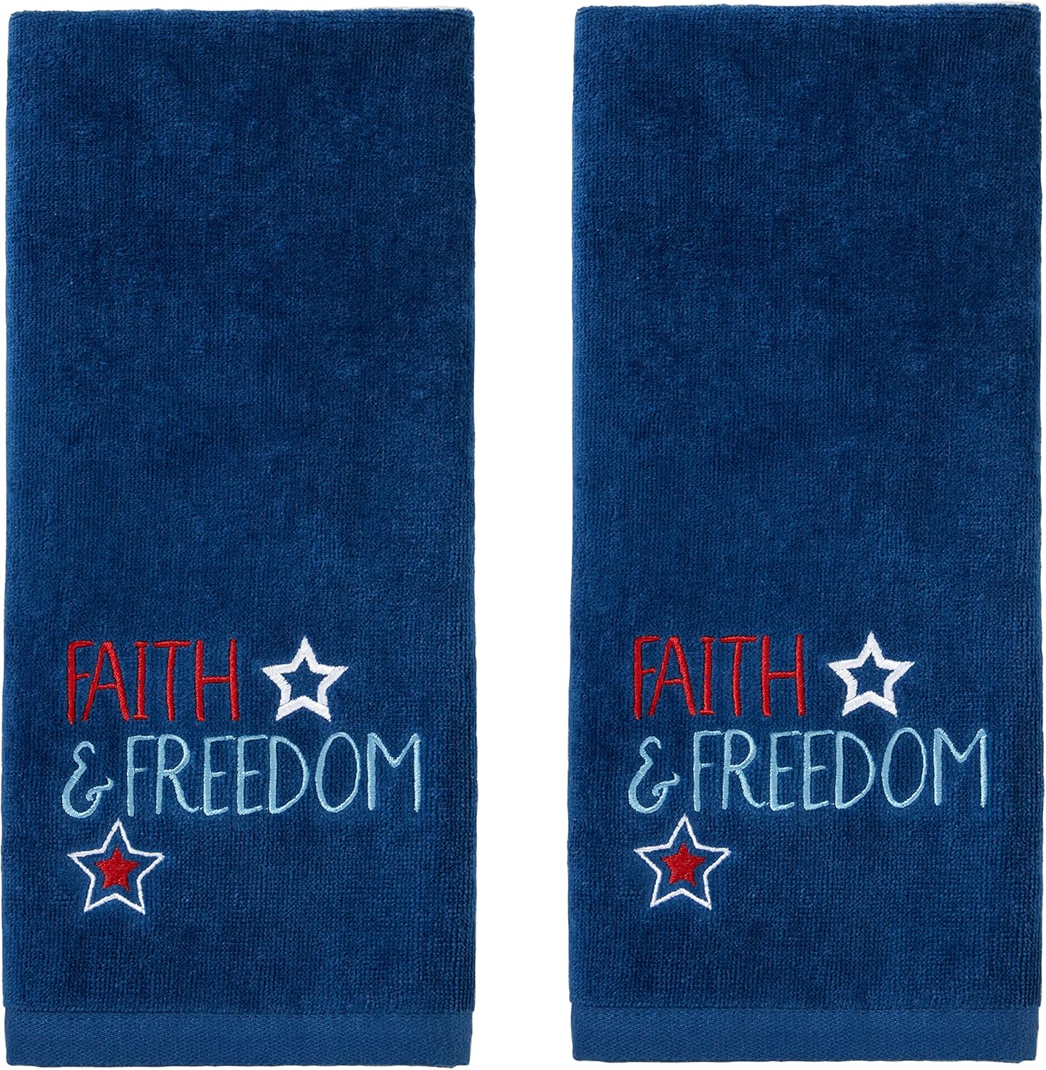 SKL Home by Saturday Knight Ltd. Usa Banner hand towel, (2-Pack), Red