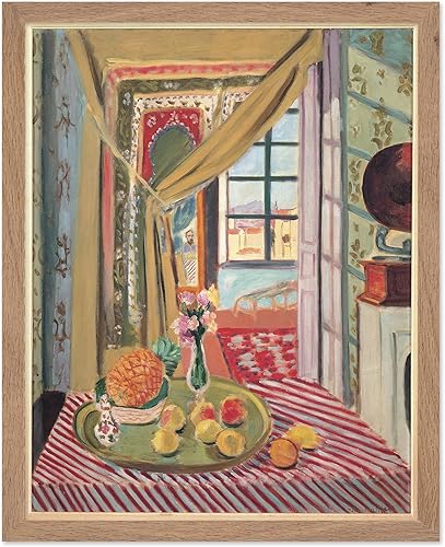 Miniatura 28 de Poster Master Póster vintage de Henri Matisse – Interior retro con impresión fonográfica – Obra de arte de frutas – Diseño de fauvismo – Pintura