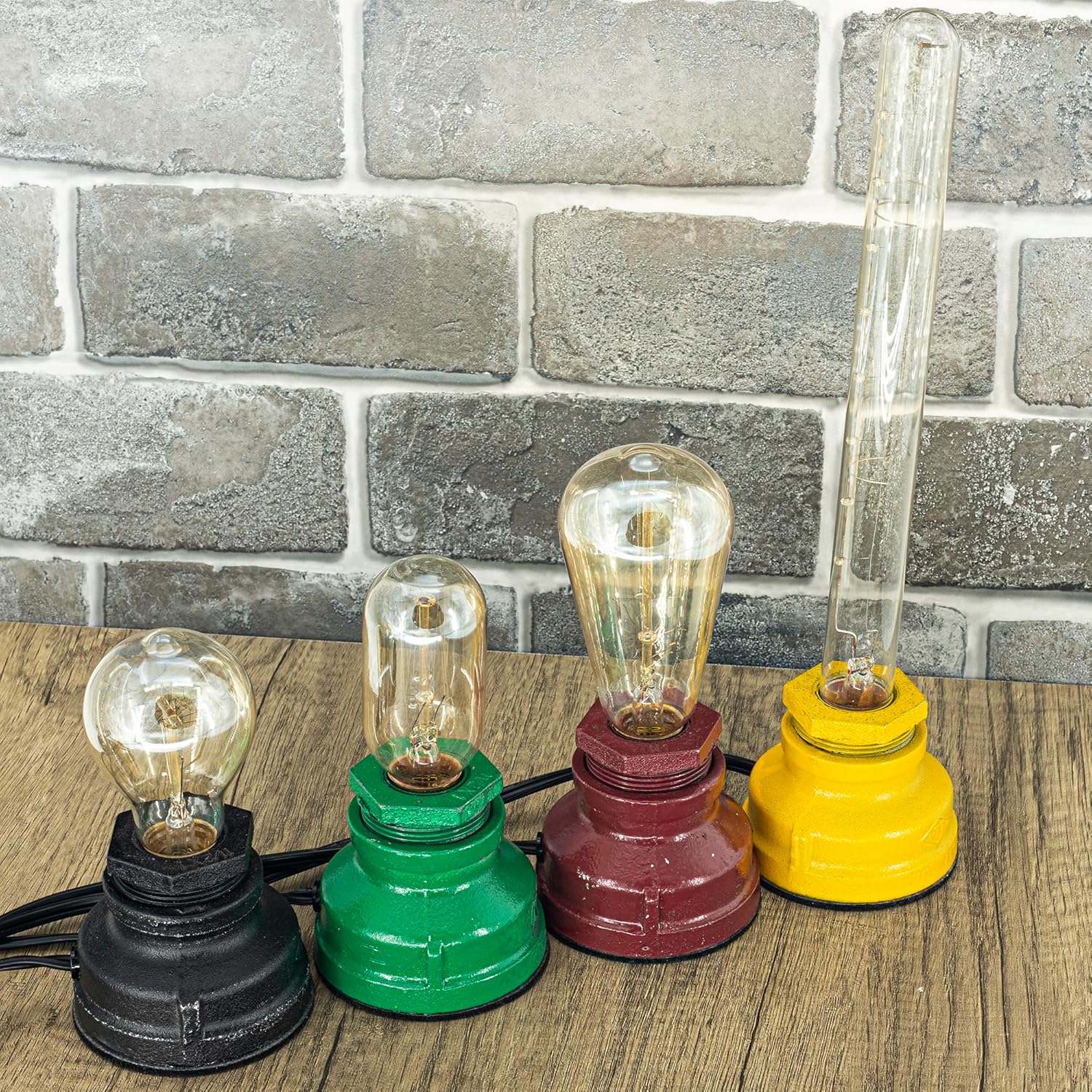 Touch Control Table Lamp Vintage Desklamp Small Industrial Touch-Light Bedside Dimmable Nightstand-Lamp Steampunk AccentLight Edison Lamp Base Antique Night Light for Living Room Bedroom