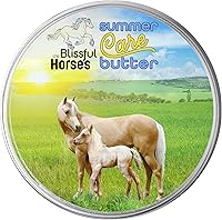 Vista 8 de The Blissful Horses - Mantequilla solar para el cuidado de verano, protector solar suave para caballos, solución de protección solar equina fácil