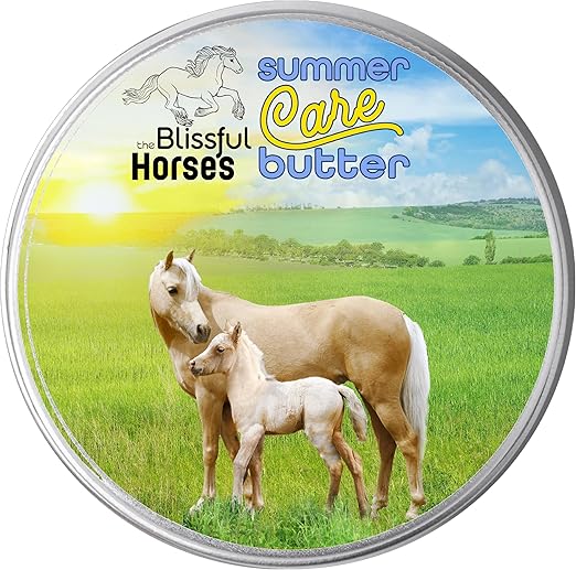 The Blissful Horses Summer Care Sun Butter, Gentle Horse Sunscreen, Easy-to-Apply Equine Sunblock Solution, Must-Have Horse Essentials for All Day Sun Protection, 4 oz.
