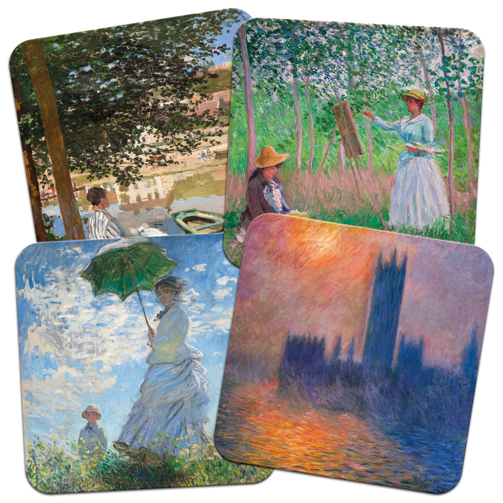 Claude Monet 95mm Square Cork Backed Coaster Set of 4 (Series 2)