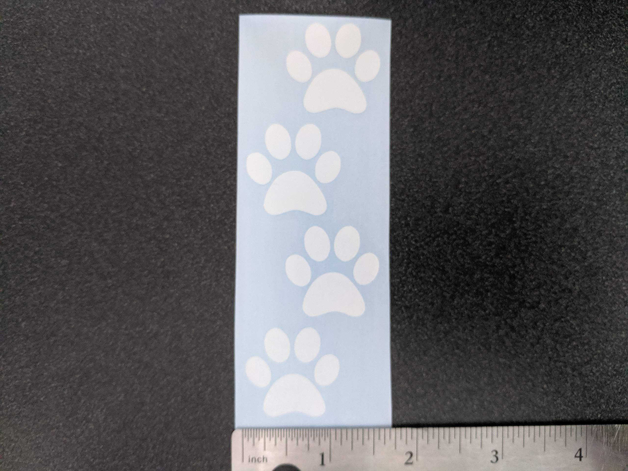 Calcomanías de patas: patas de perro, amor con una pata, latido de corazón de pata, impresiones de huellas
