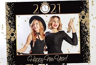 Large Custom Happy New Year Photo Booth Frame, New Year Eve, Holiday Photo Booth, New Year Photo Props, New Year Party, 2020 Props, Holiday Photo Booth, Selfie Frame Sizes 36x24, 48x36