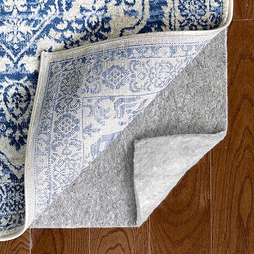 Miniatura 8 de RUGPADUSA, Almohadilla para alfombra de 12 x 15 pies, 100% fieltro (14 de pulgada de grosor), segura para todos los pisos, bajo contenido de