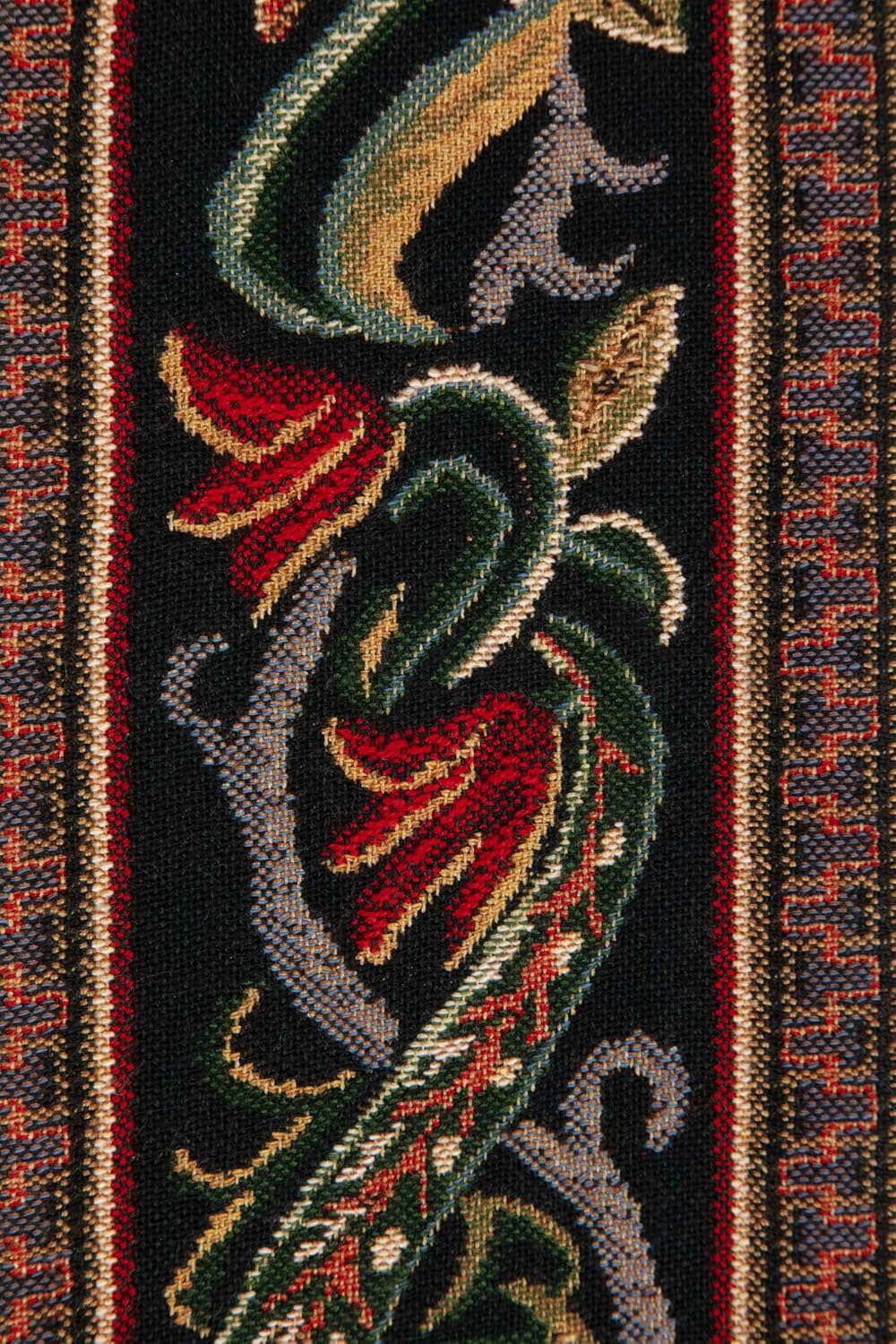 Hunt of The Boar I Tapestry Bell Pull - 6 in. x 42 in. Cotton/Viscose/Polyester by Charlotte Home Furnishings