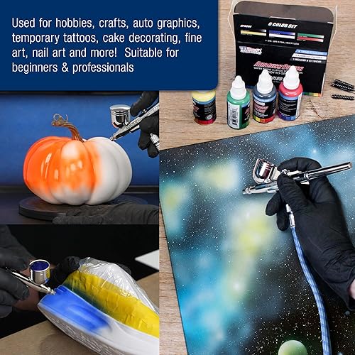 Miniatura 7 de Master Airbrush Professional 3Kit de aerógrafo con compresor y filtro de aireRegulador