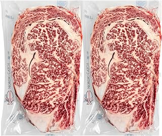 Nordic Catch Grade A5 Japanese Wagyu Steak Without Bone, Always Fresh Thick Cut, Skin-Packed 100% Authentic A5 Wagyu Steak from Kagoshima Reserve - Great Gift