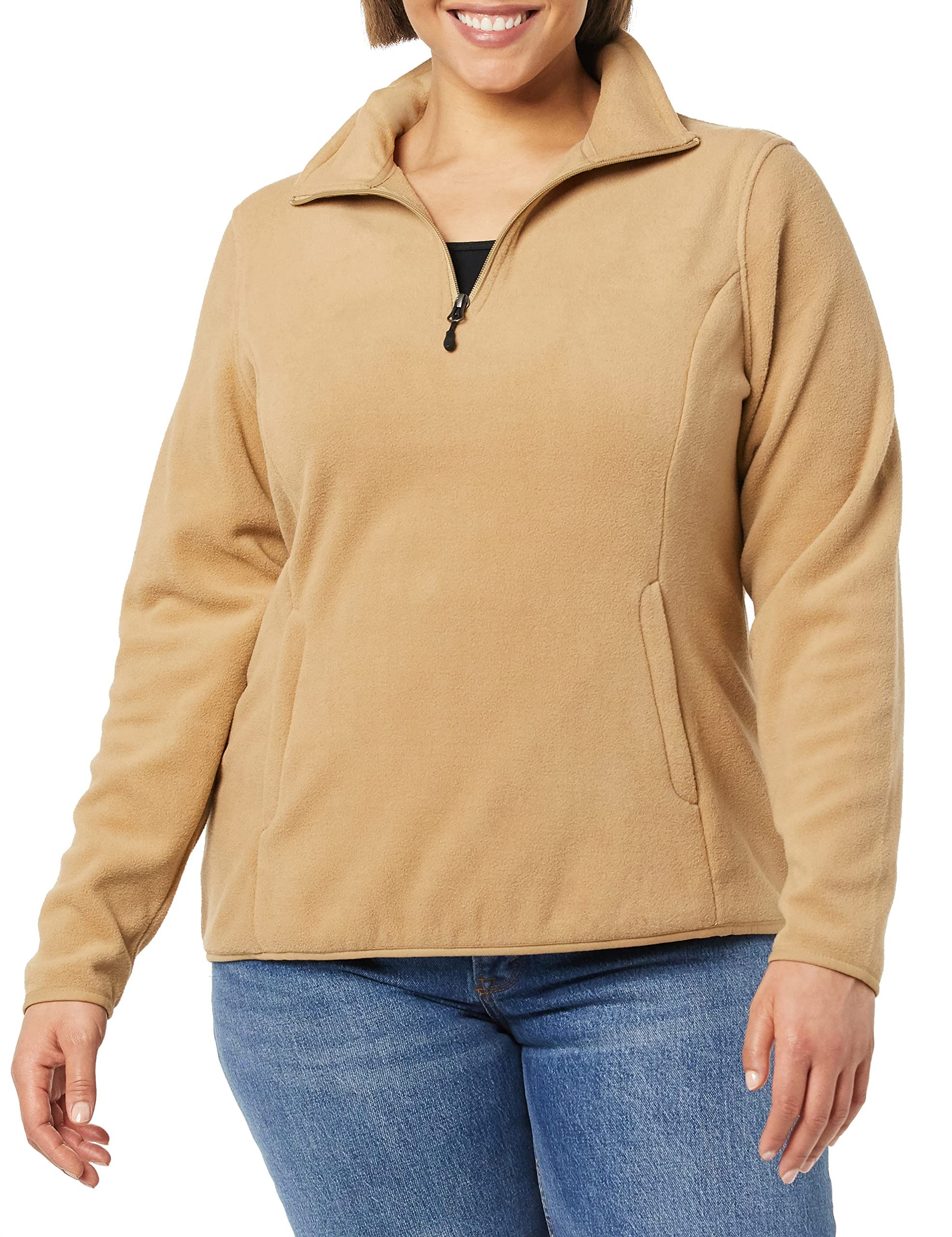 Amazon Essentials Giacca Invernale Modello Pullover con Zip Corta A Maniche Lunghe con vestibilità Classica (Taglie Forti Disponibili) Donna