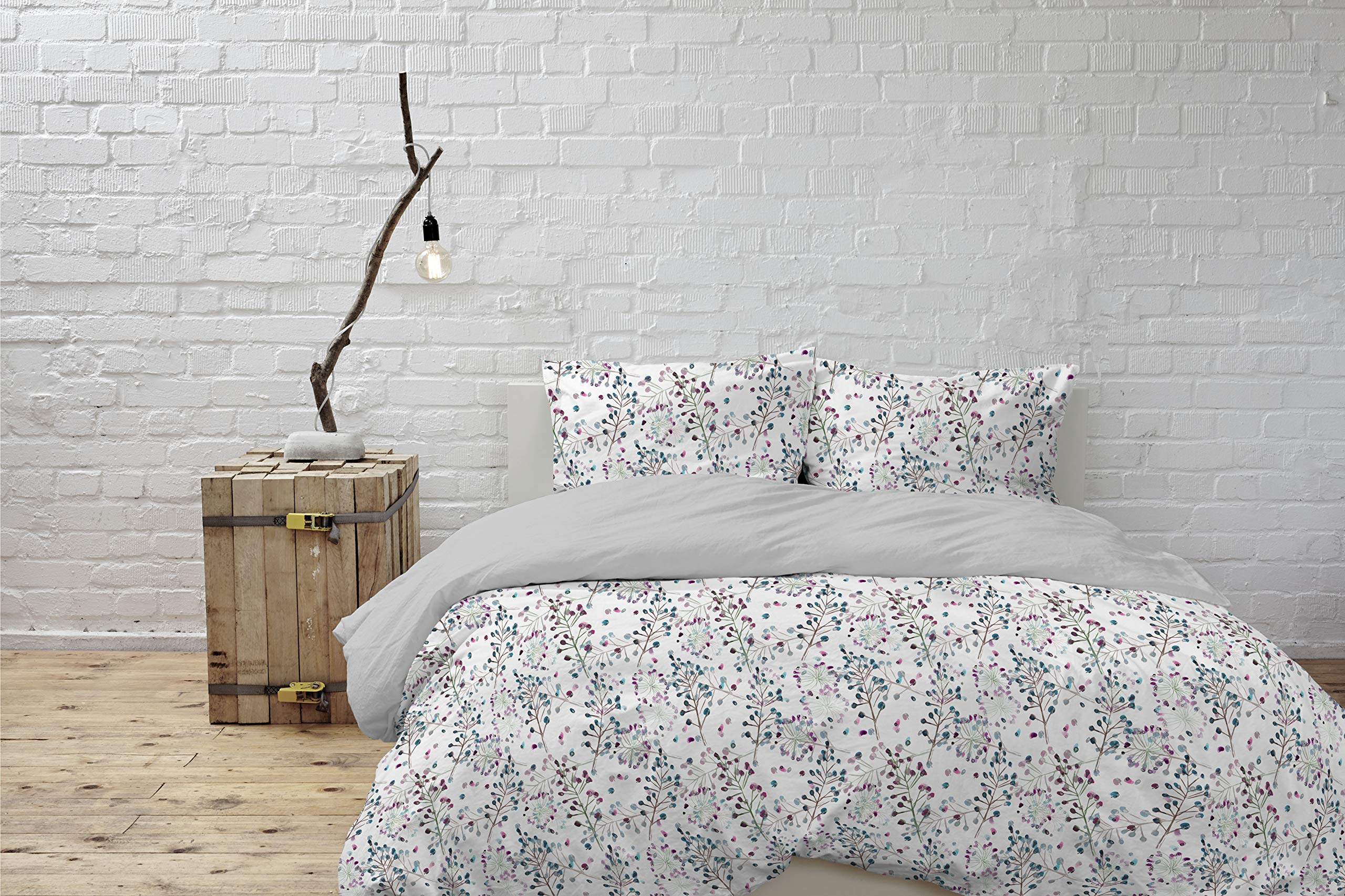 Italian Bed Linen “Watercolor” Duvet Cover Set, WT13, Double
