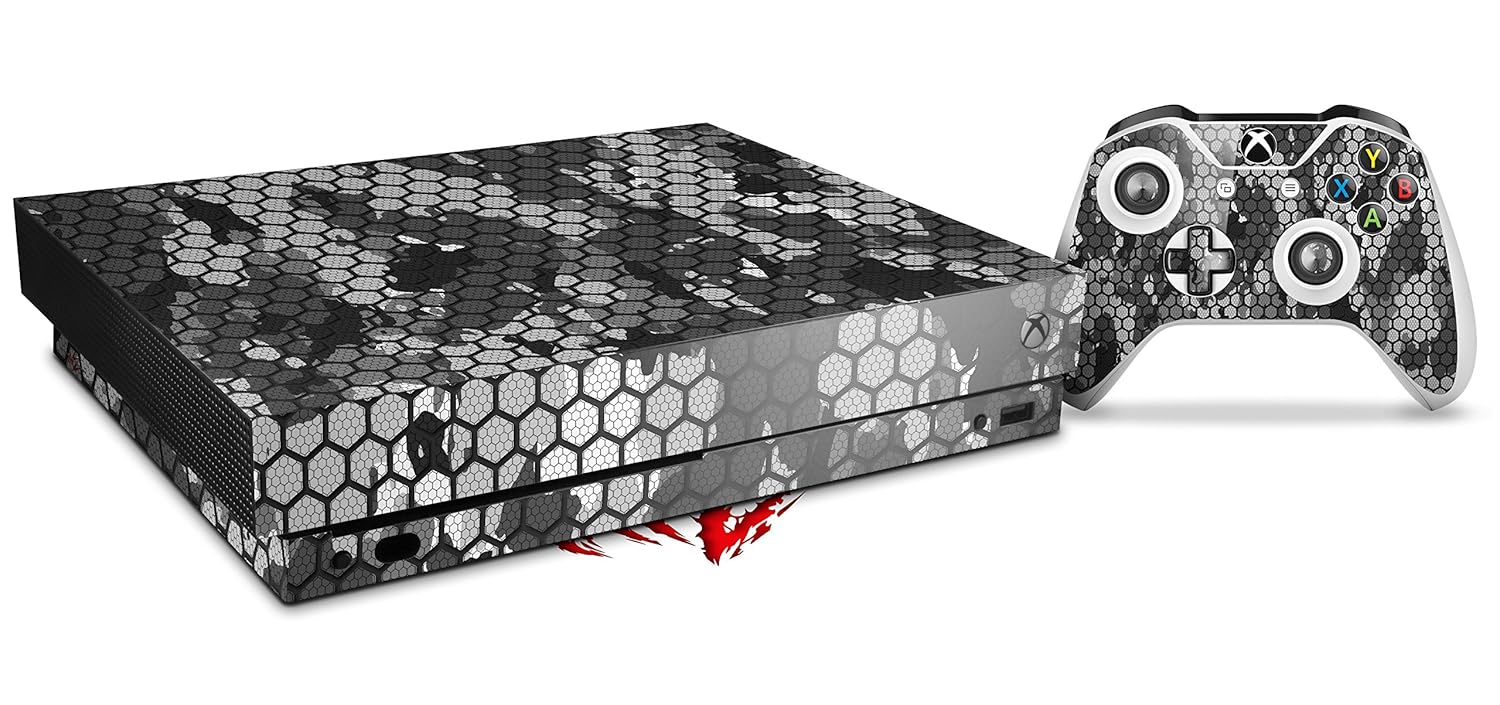 Skin Wrap for XBOX One X Console and Controller HEX Mesh