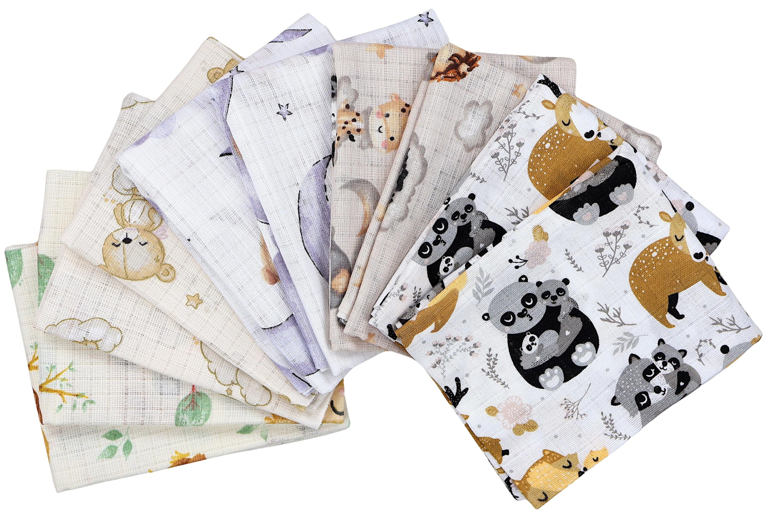 TupTam Pieluchy muślinowe dla niemowląt, 70 x 80 cm, 5 sztuk / 10 sztuk, kolor: Unisex 7, liczba części: 10 sztuk