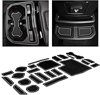 Vista 14 de CupHolderHero Compatible con accesorios Jeep Wrangler JK 2011-2017, insertos interiores antideslizantes antipolvo, tapetes de revestimiento