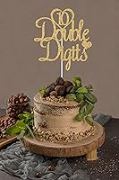 Vista 4 de Decoración para pastel de cumpleaños de 10 de doble dígito, decoración de cumpleaños de 10 años, decoración de cumpleaños de dos dígitos para niña