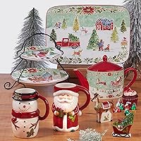 Vista 9 de Certified International Joy of Christmas - Juego de vajilla de 16 piezas, servicio para 4