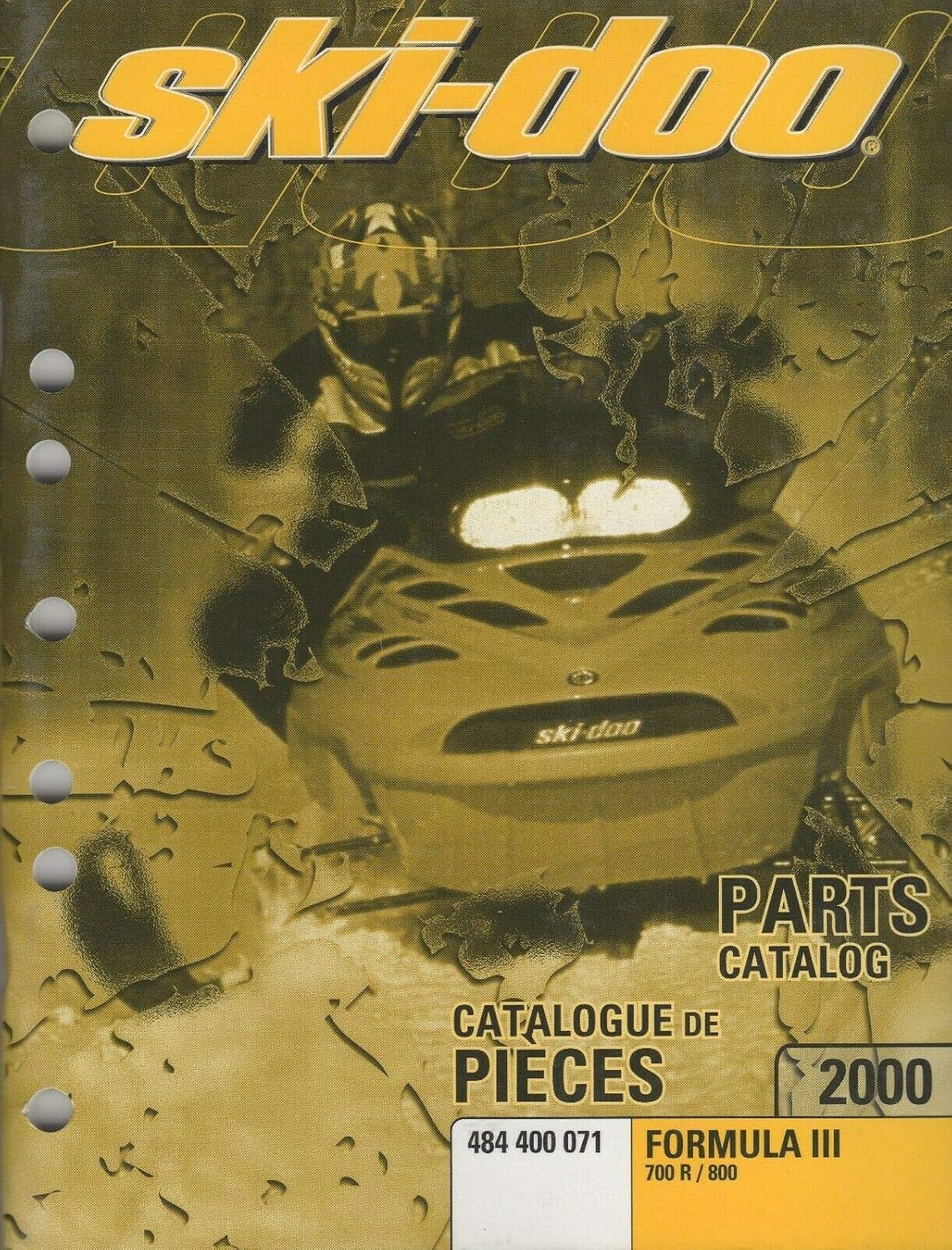 2000 Ski Doo skidoo SNOWMOBILE TUNDRA R PARTS CATALOG Manual OEM