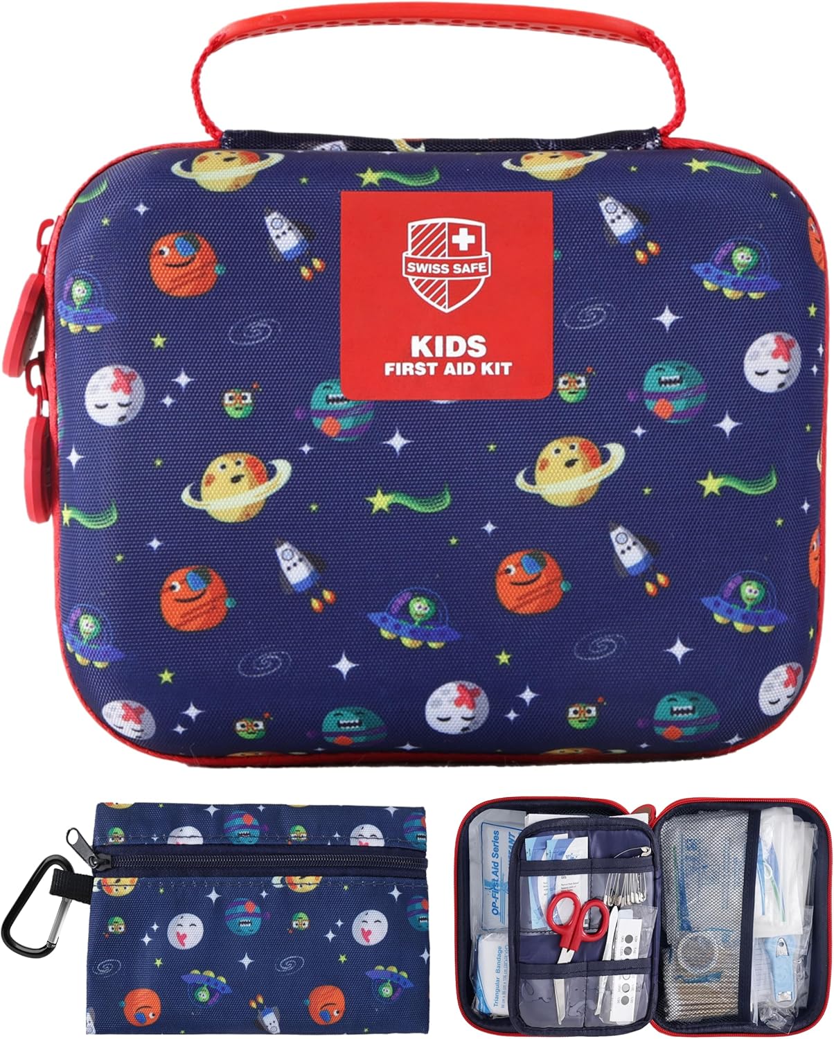 246-Piece Swiss Safe Kids First Aid Kit for Home, Travel & Car 246-Piece Swiss Safe Kids First Aid Kit for Home, Travel & Car