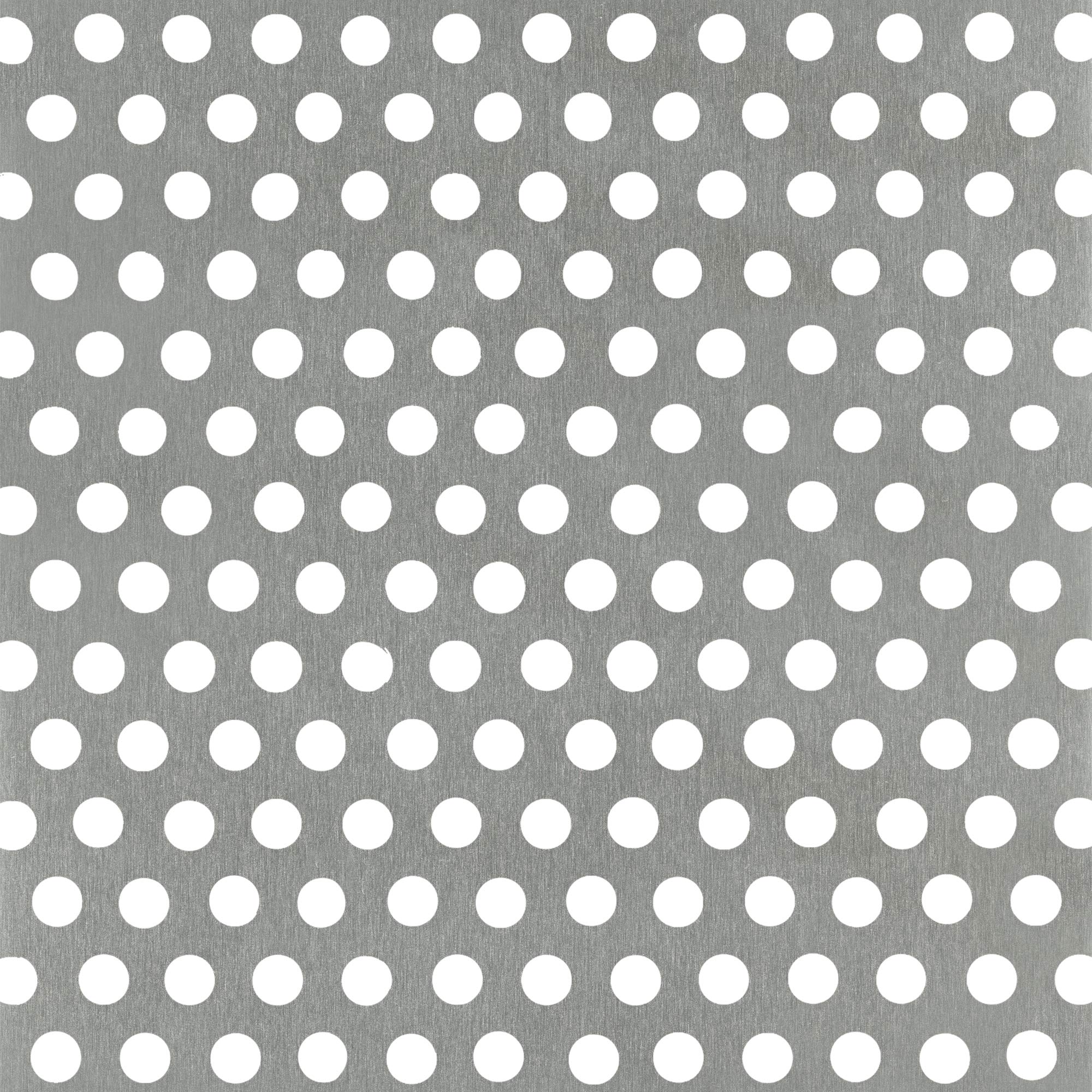 Alberts 466916 Lamiera forata, perforazione rotonda, alluminio, anodizzato argento, 200 x 1000 x 0,8 mm