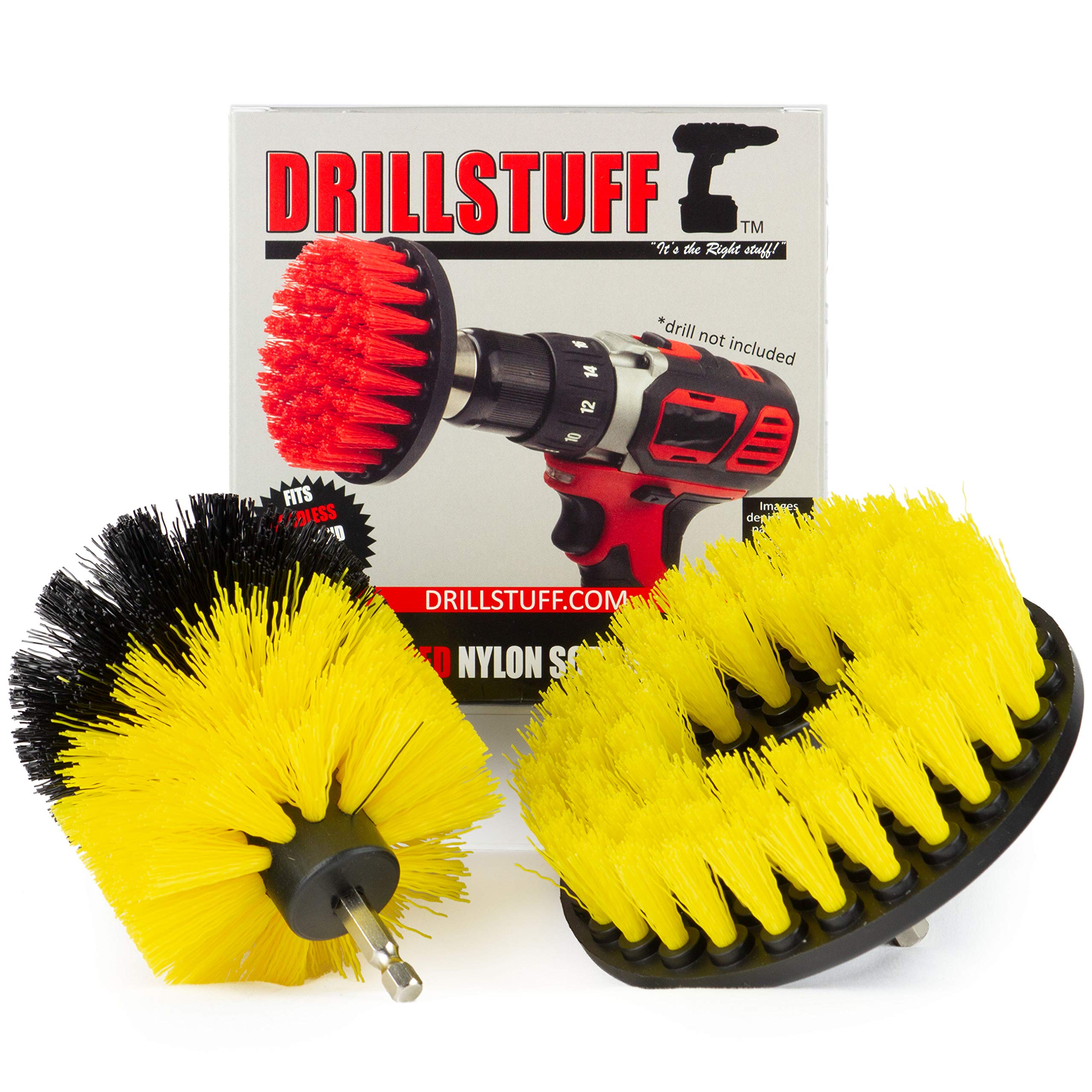 Bathroom Shower Tub Tile and Grout Ultimate Power Scrubber Multi-Purpose Brushes