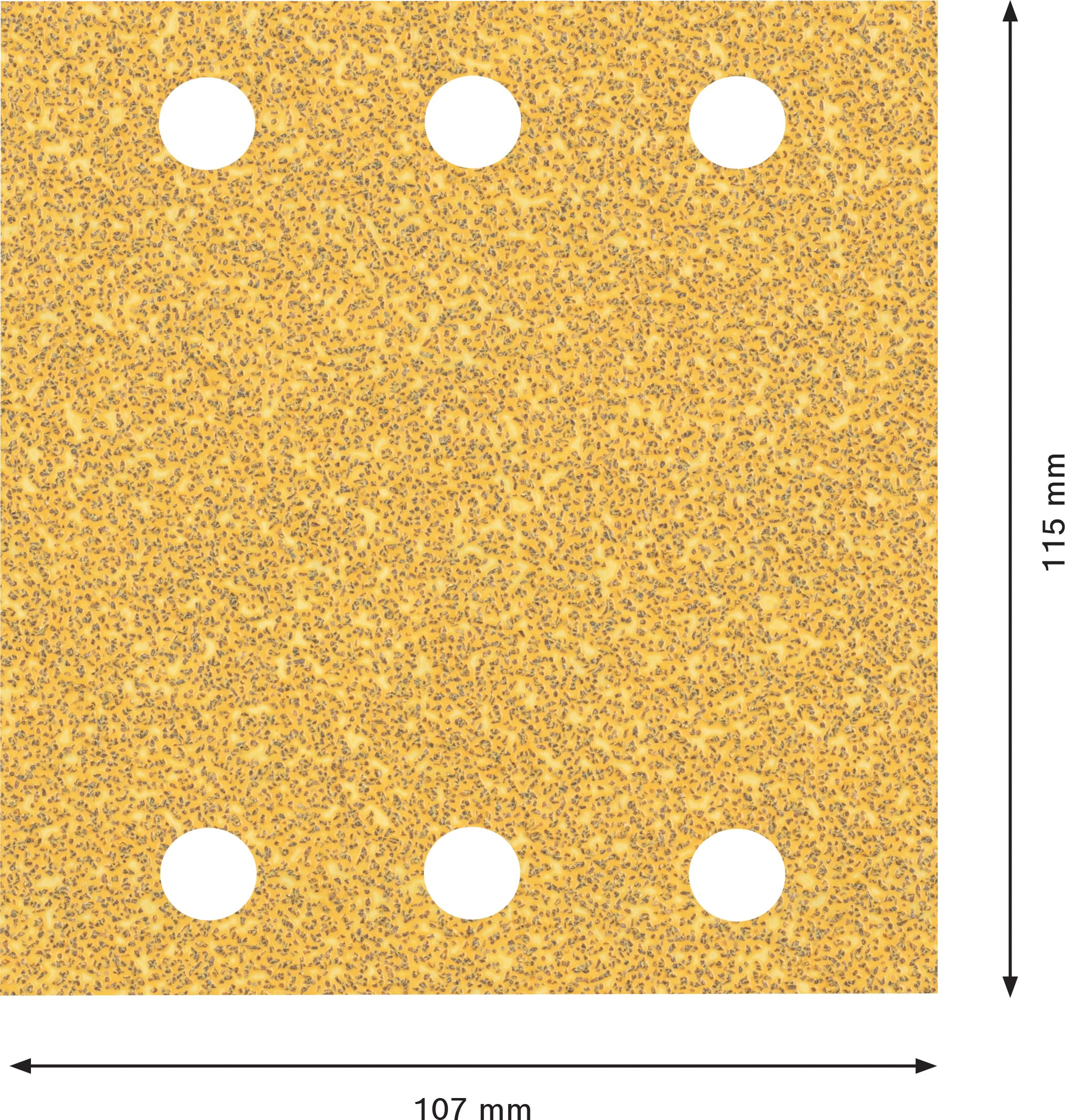 Bosch Professional 10x Carte abrasive Expert C470 con 6 fori (per Legno duro, Vernice su legno, 115x107 mm, Grana 40, accessorio Levigatrice orbitale)