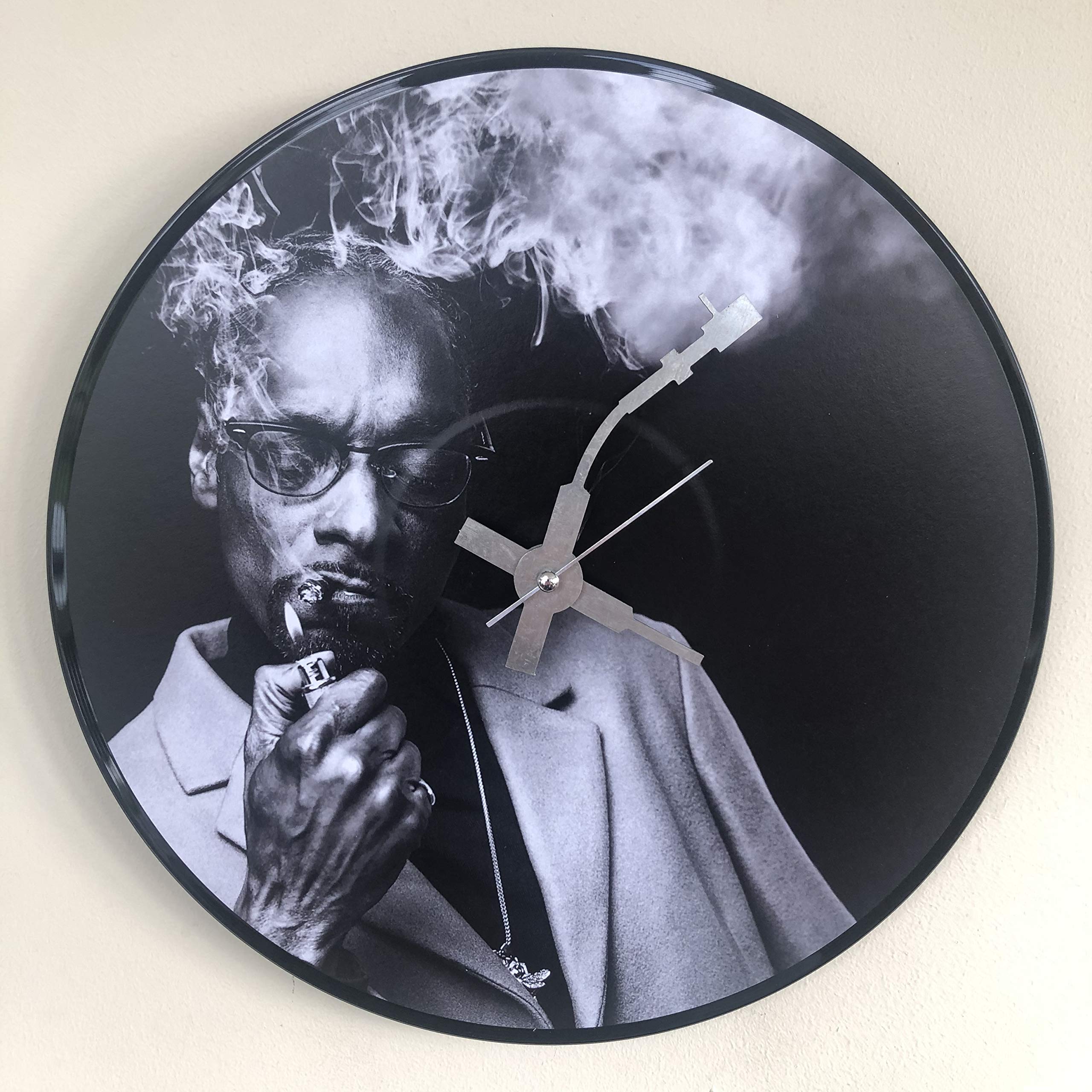 Iconic Snoop Dog vinyl record wall clock