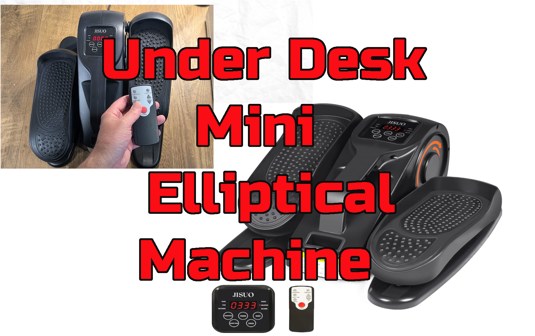 Watch JISUO Under Desk Mini Elliptical Machine - Exerciser on Amazon Live