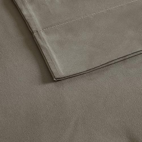 Miniatura 8 de Madison Park 3M Microcell Color Fast, resistente a las arrugas y manchas, sábanas suaves con bolsillo profundo de 16 pulgadas para todas las