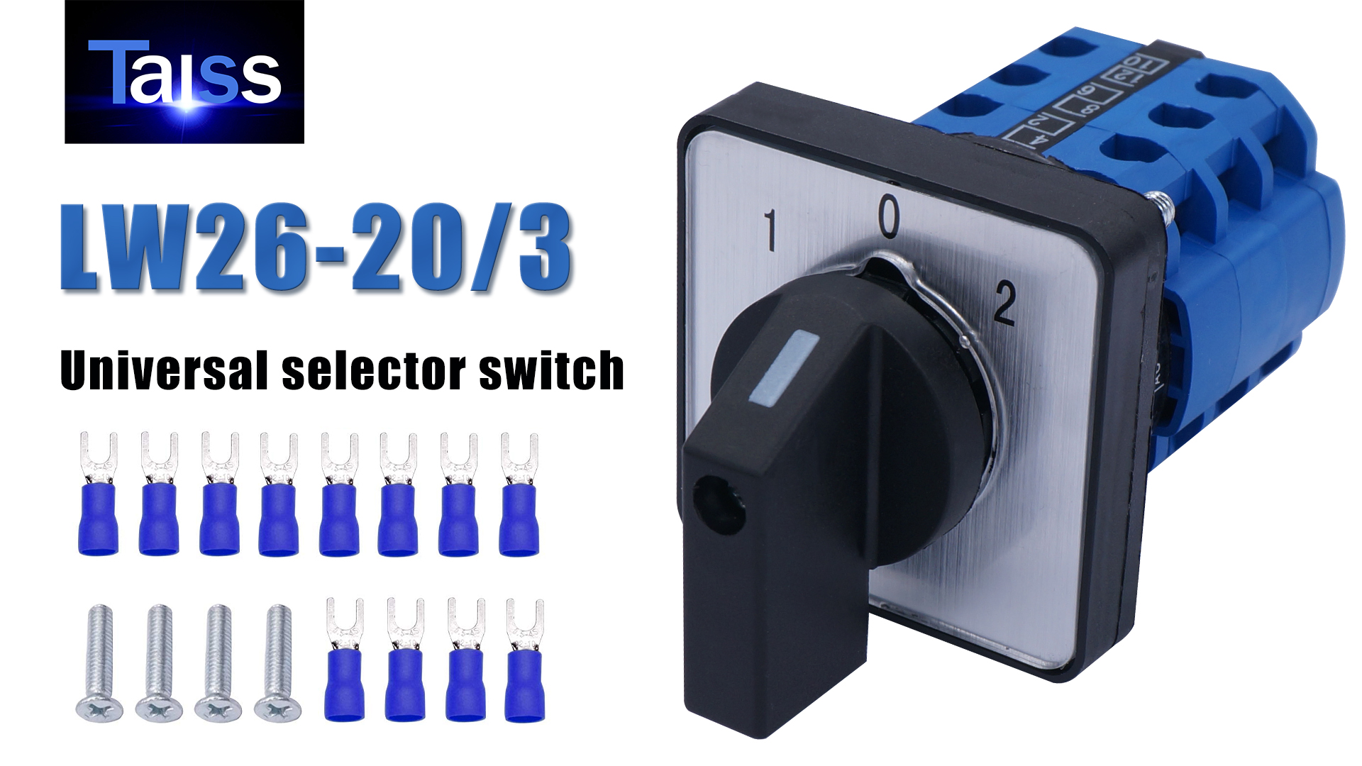 Heschen Universal Nockenschalter SZW26-20/D303.3D – 660V, 20A, 3 Positionen, 12 Klemmen – CE-geprüft Nockenschalter 660V Heschen Universal Nockenschalter SZW26-20/D303.3D – 660V, 20A, 3 Positionen, 12 Klemmen – CE-geprüft Nockenschalter 660V