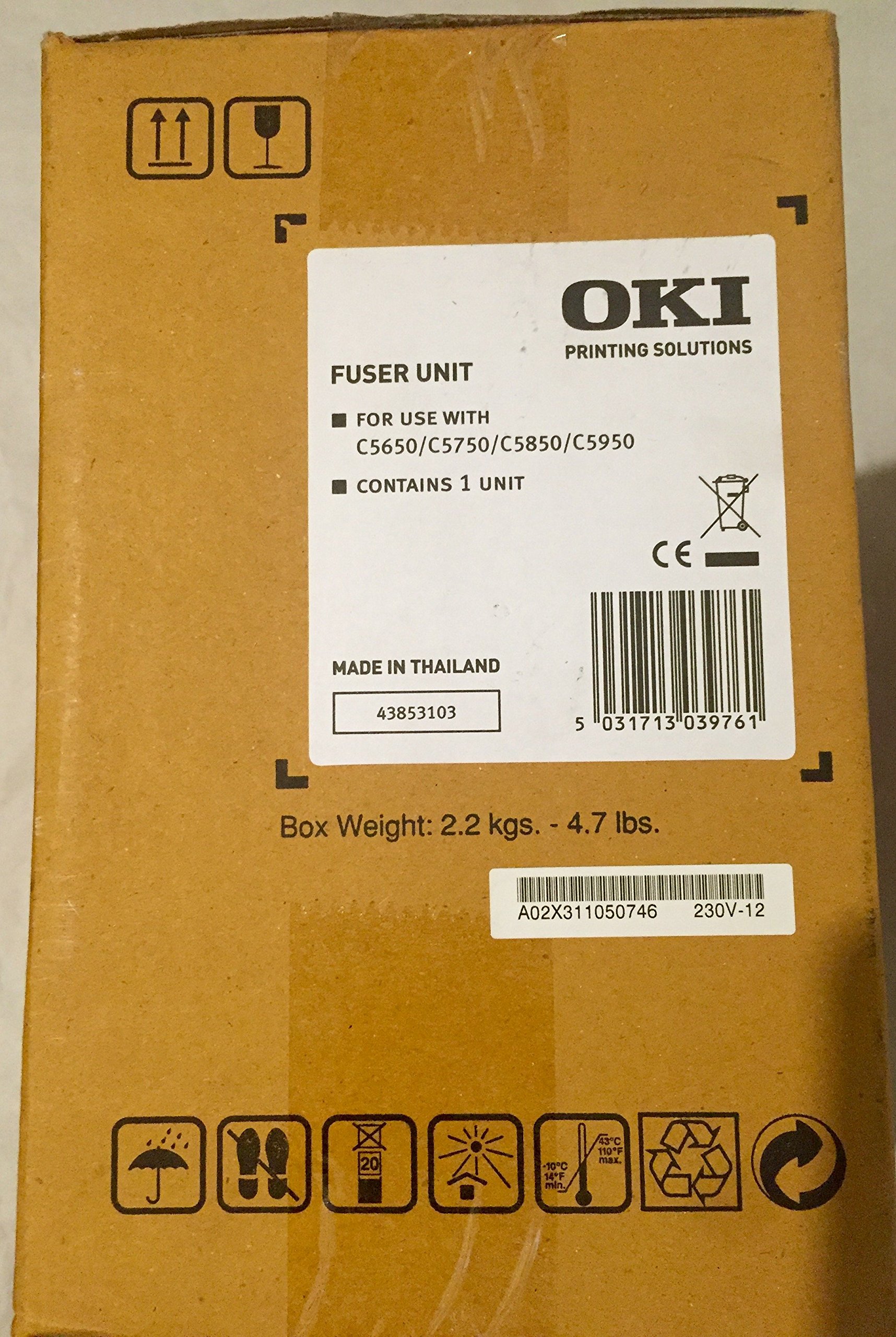 OKI C5650 Fuser Unit 60000 Pages