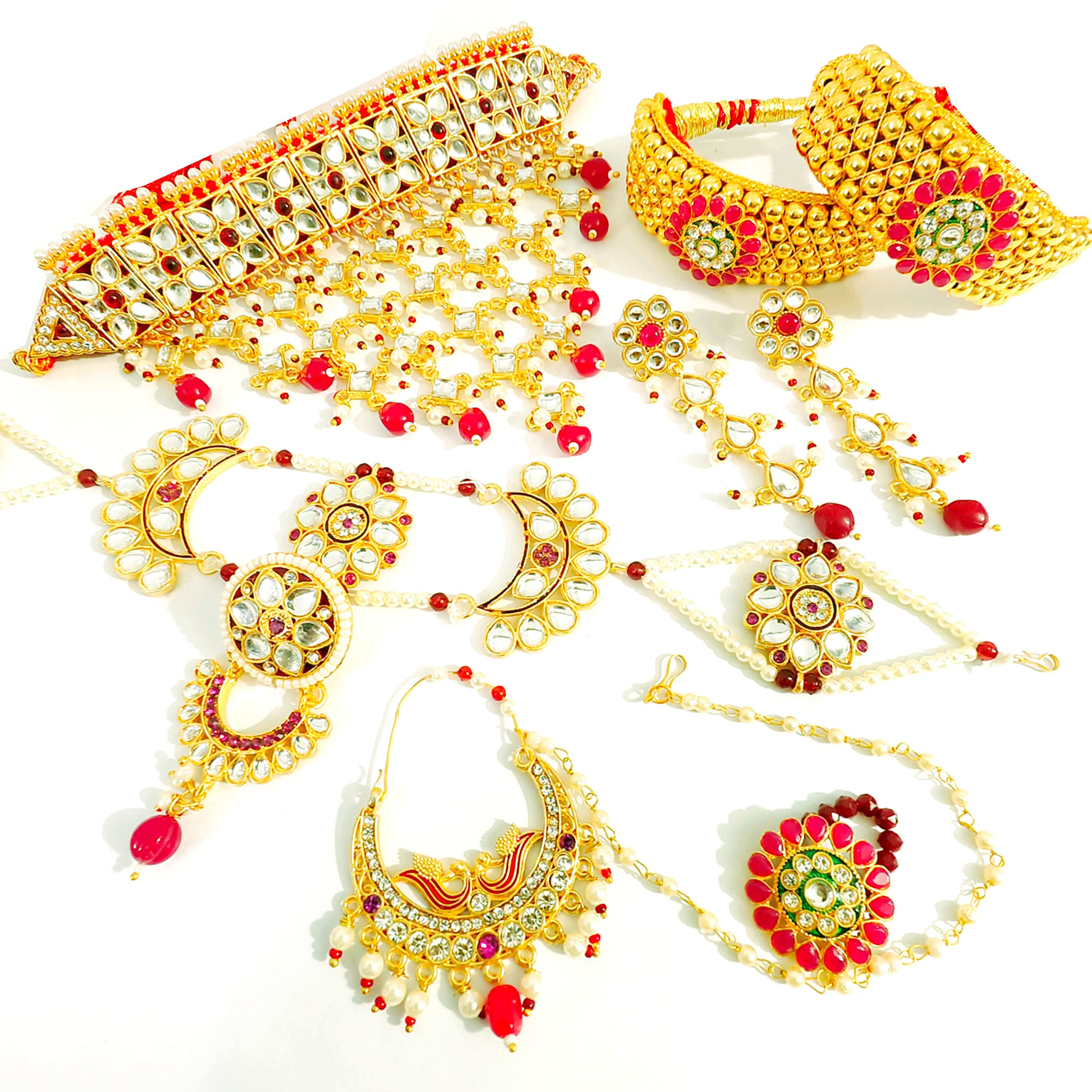 Rajasthani Combo Jewellery Set For Women & Girls traditional Jewellery (B0B9XV4JVL) Amazon Price History, Amazon Price Tracker