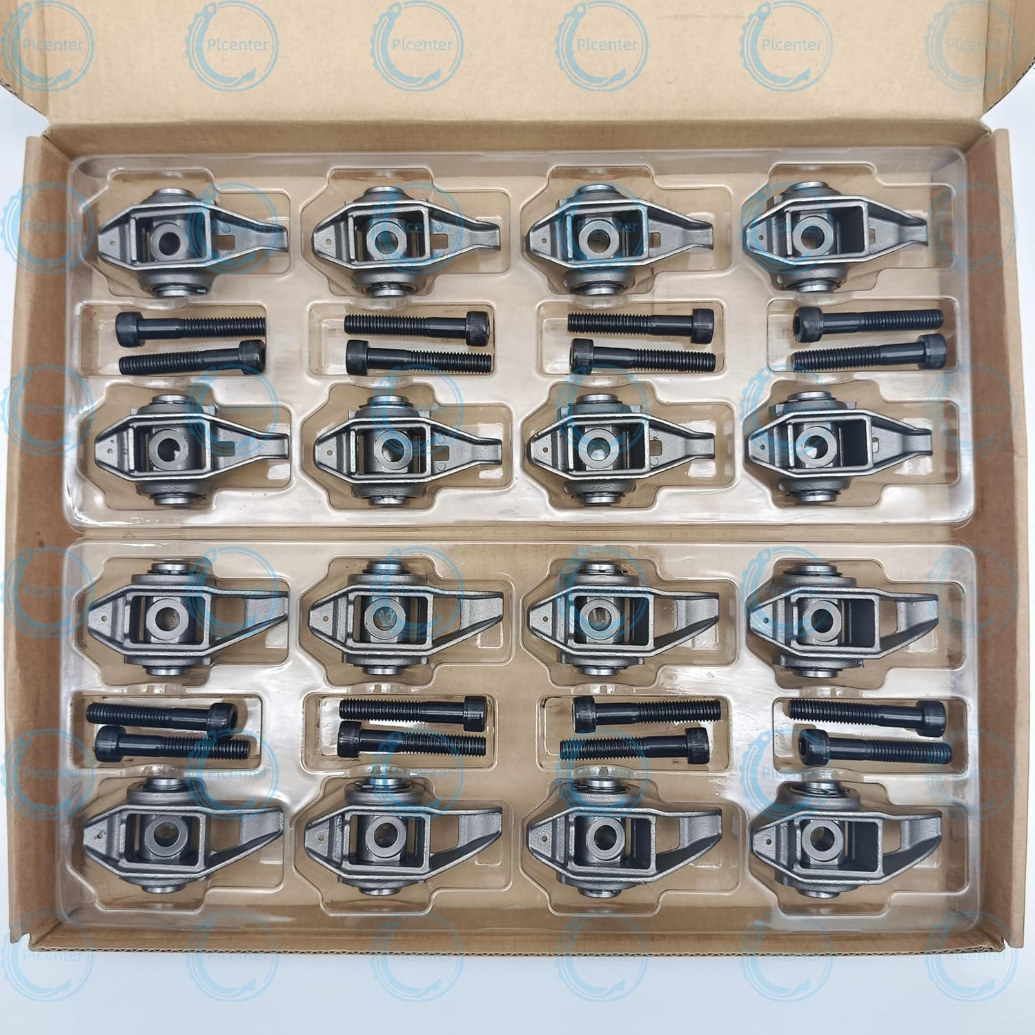 1.7 Ratio Rocker Arms Set with Trunion Kit & SAE Metric Hardware 12569167 Fit for Chevrolet GMC LS3 LS9 L76 L92 L99 4.8L 5.3L 5.7L 6.0L 6.2L
