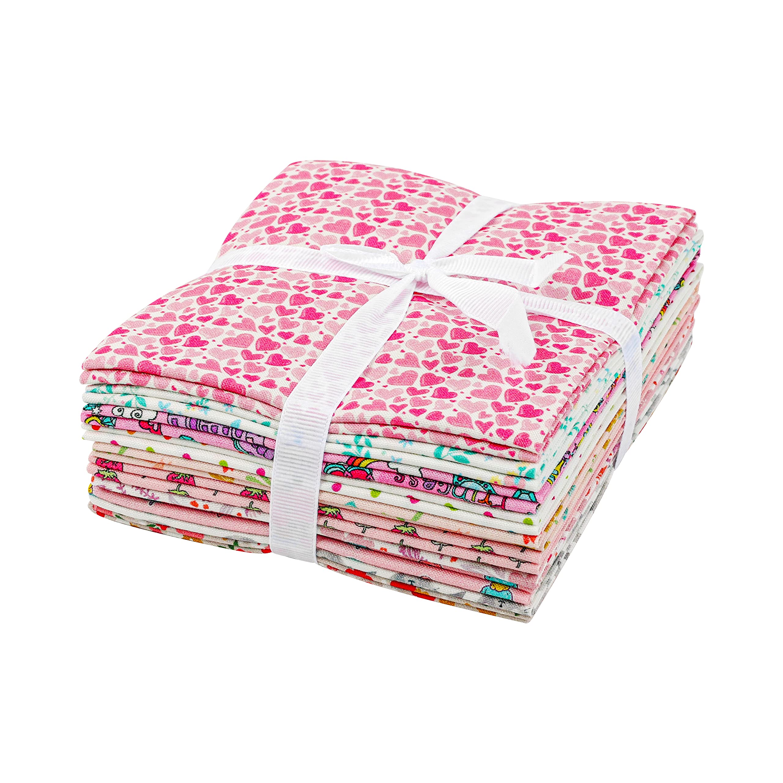 Craftido 10pcs 18”x21”(46x53cm) Fat Quarters Fabric Bundles, Medium Weight 145g, 100% Cotton Fabric for Quilting Sewing - Image 4