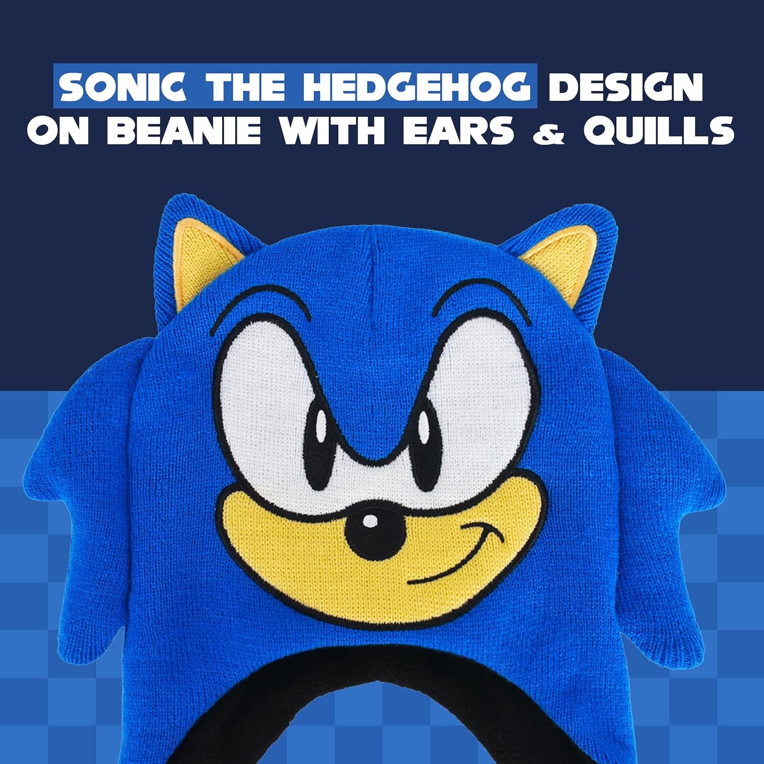 Sonic The Hedgehog Beanie Gloves Set Pink/White Youth