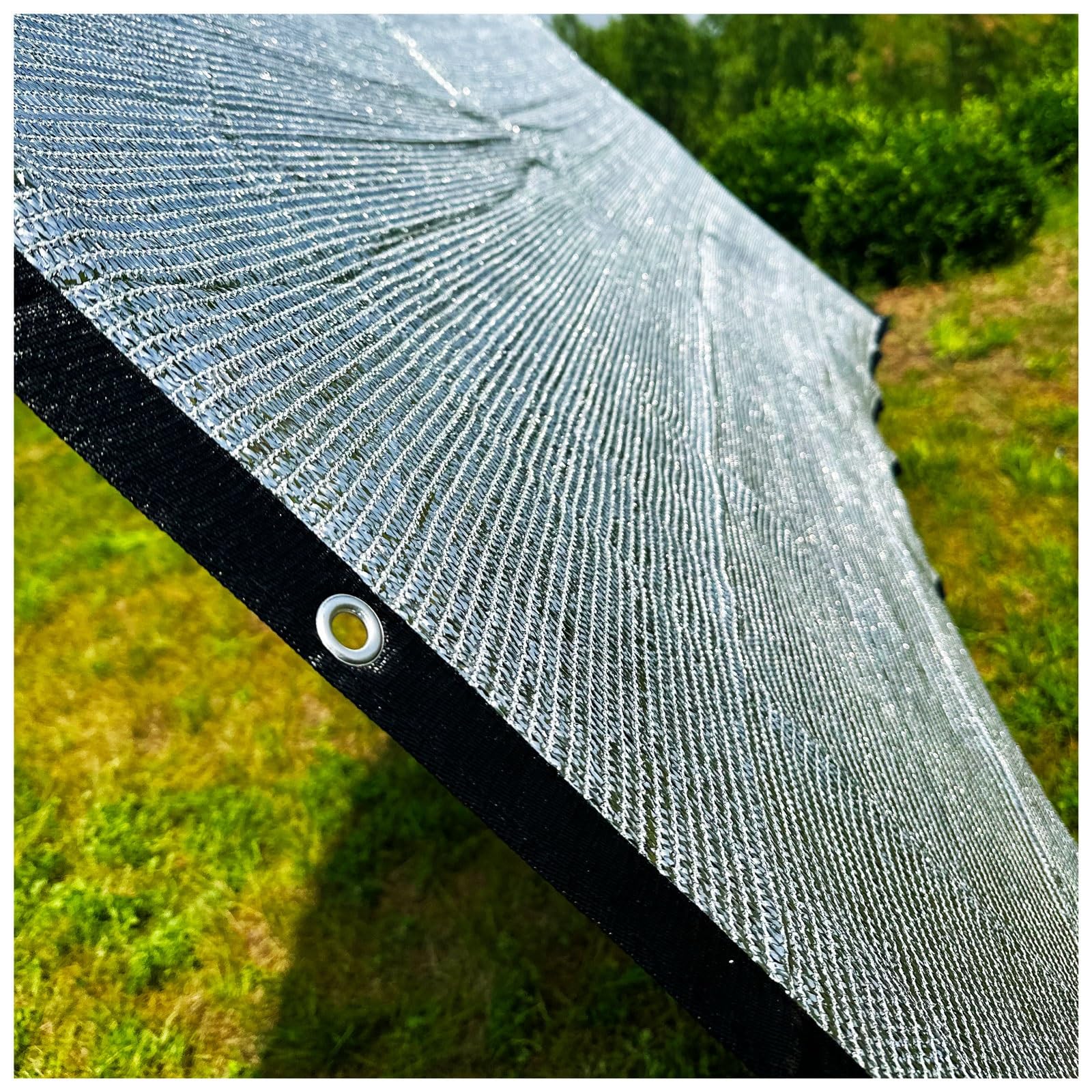 Voile D'Ombrage pour Potager 85% Aluminium, Voile Ombrage Anti-UV pour Serres Abris de Chien Réfléchissant Rafraîchissant Auvent de Terrasse Revêtement 3x4m 2x3m Toile d Ombrage Ajouree Rectangulaire